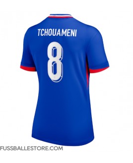 Günstige Frankreich Aurelien Tchouameni #8 Heimtrikot Damen EM 2024 Kurzarm